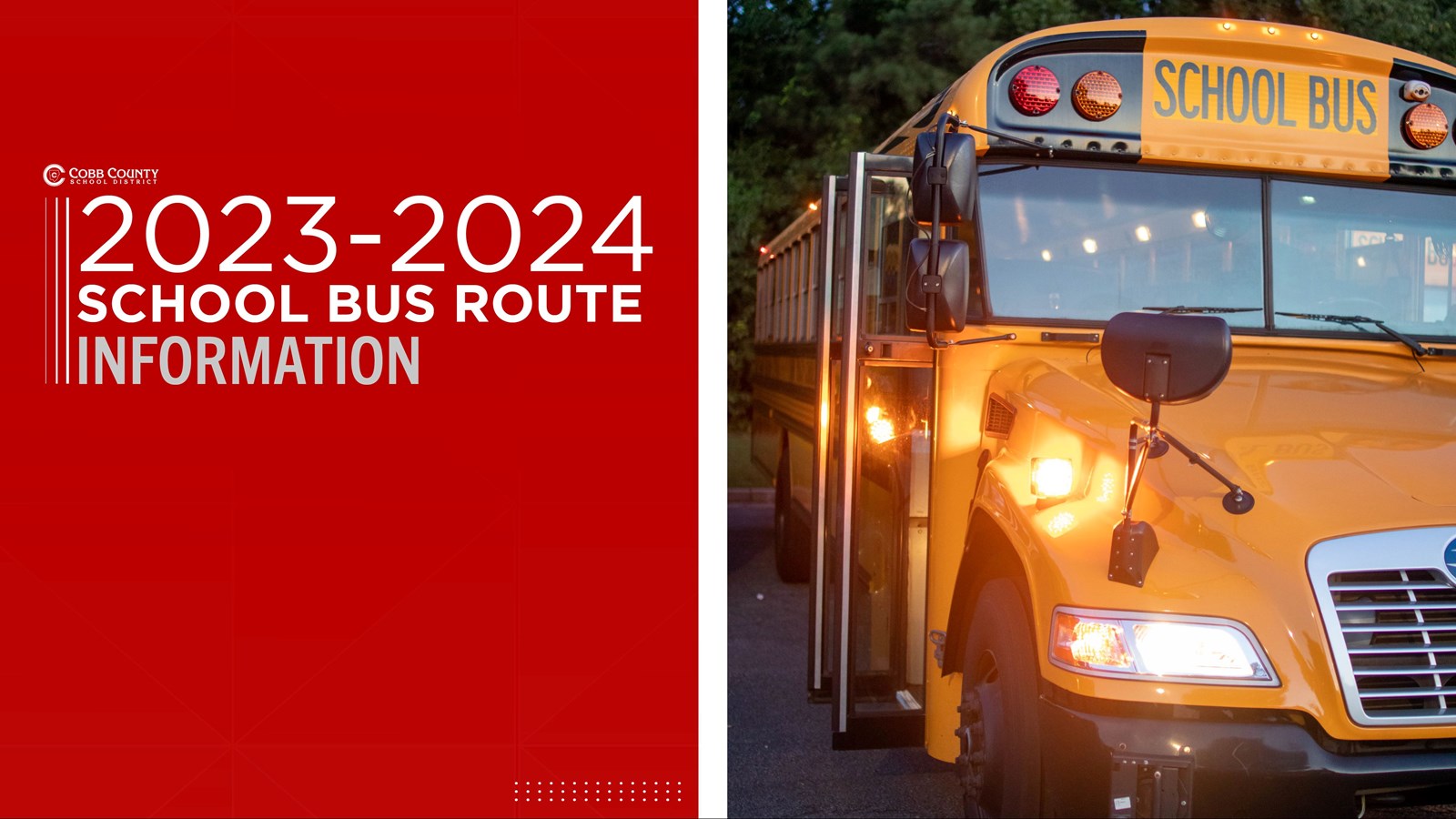 Cobb Schools Bus Information